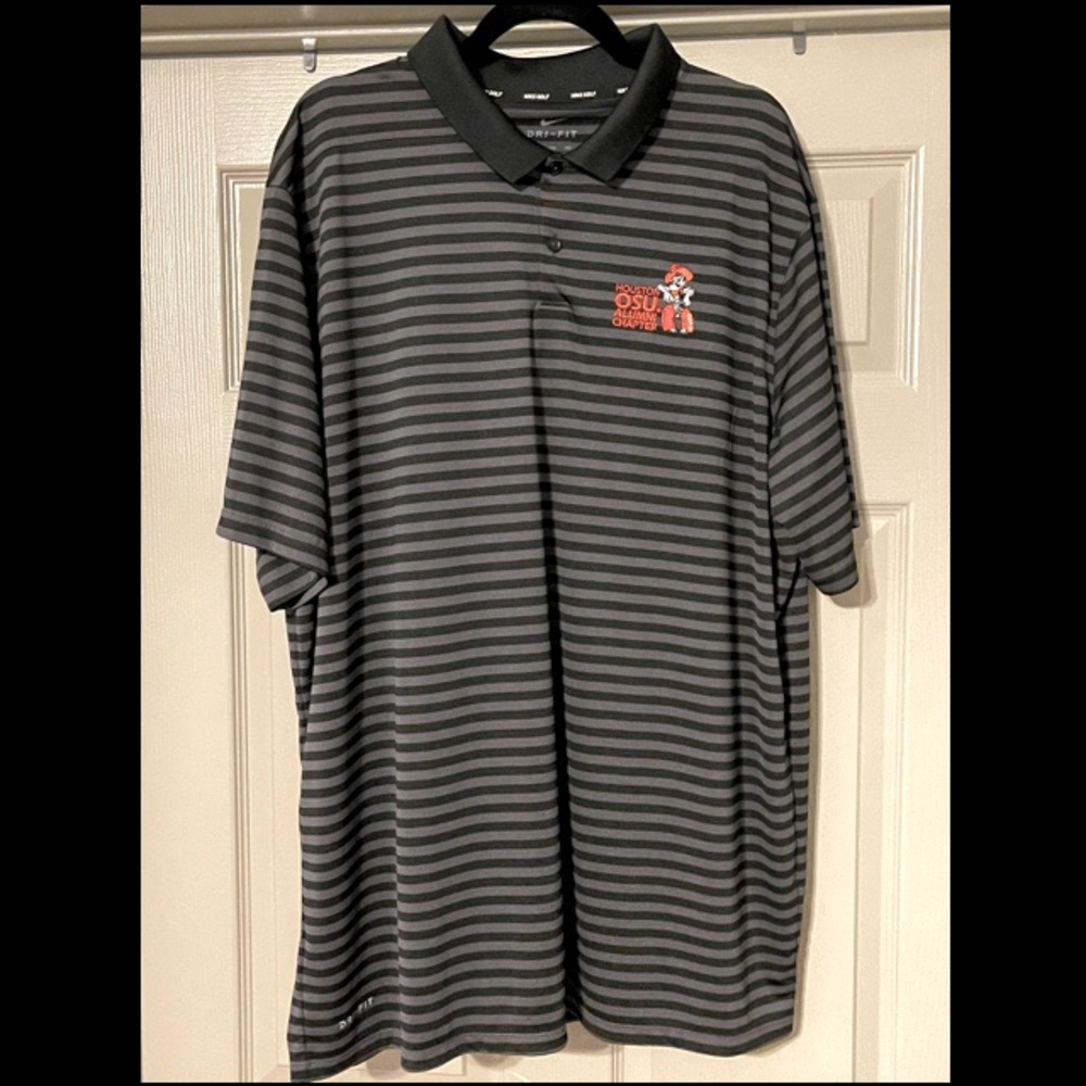 Oklahoma State Nike Golf Polo - XXL - Gray & Black